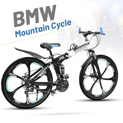Image of Sunspeed Bicycle - Premium 21-Speed Mountain Bike with Dual Disc Brakes, Hydraulic Suspension, Carbon Steel Frame, and Alloy Rims | Ideal for Adventurous Rides, City Commutes, and Teenagers | Black