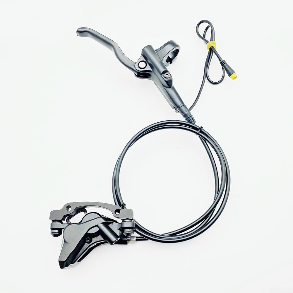 Set di freni idraulici per motore, freno a disco E-For a 4 pistoni, anteriore e posteriore, sistema di spegnimento per BBS01, connettore a 3 poli, freno a olio idraulico per sicurezza elettrica
