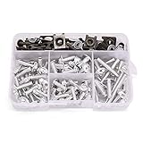 □ Zustand: 100% nagelneu JHACRARE 175 stücke Motorrad Verkleidung Schrauben Schraube Körperarbeit Nut Kit für Suzuki GSXR GSX-R 600 750 1000 K1 K2 K3 K4 K5 K6 K7 HFZHJ (Color Name : Silver)