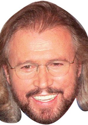 FoxyPrinting Bee Gees 3 Celebrity Cardboard Party Face Mask Fancy Dress