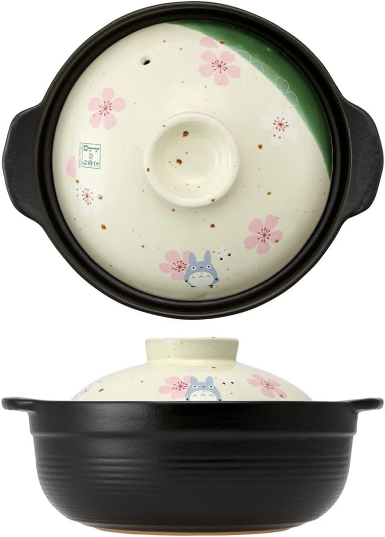 Studio Ghibli - My Neighbor Totoro - Sakura/Cherry Blossom, Skater Traditional Japanese Porcelain Dish Series - Earthen Pot