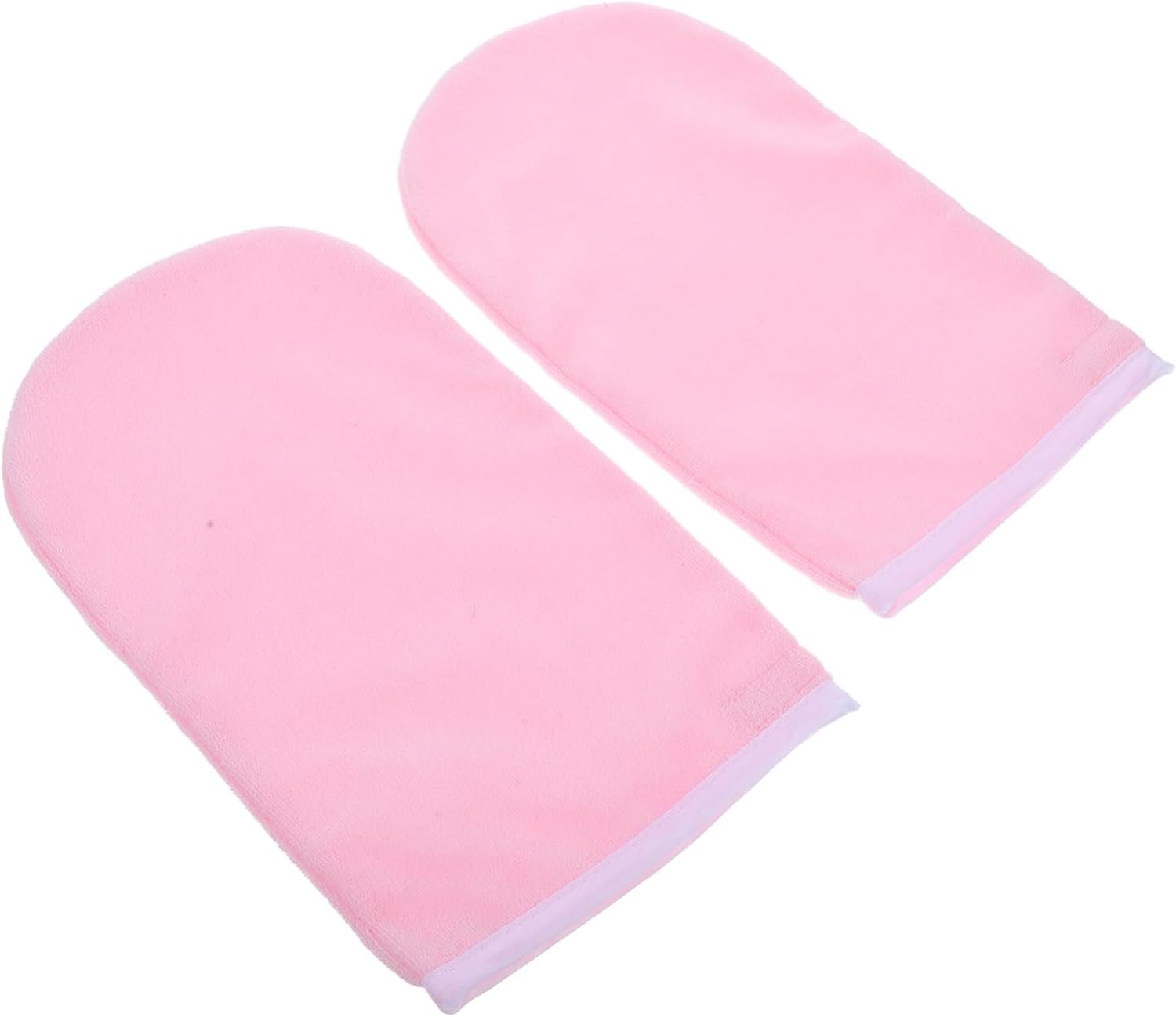 Paraffin Wax Gloves for Spa Moisturizing Comfortable Hand Covers for Moisturization and Care Suitable for Hand Reusable and Easy to Clean Pink with White Trim
