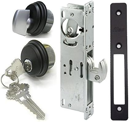 Pacific Doorware Adams Rite Style Door Lock Mortise Hook Deadbolt & Cylinder Combo, Adams Rite Cam, in Duronotic (1-1/8" Backset)