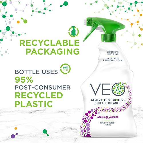 VEO Active Probiotics All Purpose Cleaner Spray, Apple & Jasmine Scent, Apple Jasmine, 22 Fl Oz (Pack of 1) - Thumbnail 7