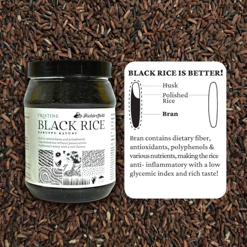 Image of PRISTINE Fields of Gold Black Rice Jar, 1 kg
