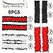 Lesimnky 20s Armband Garter 8PCS Sleeve Garters for Men Women, Party Shirt Holder Garters Belt Costume Anti Slip