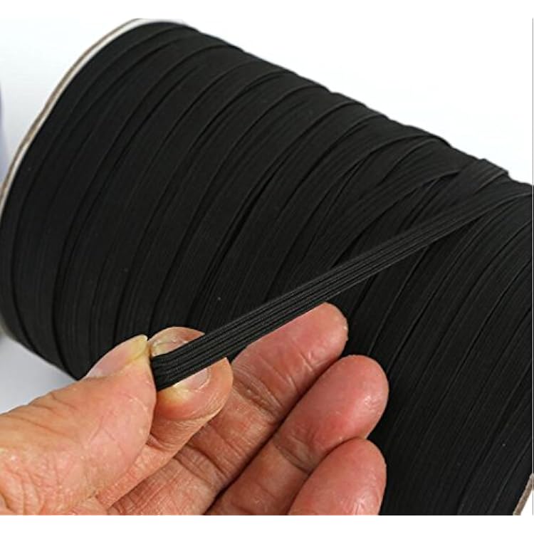 Braided Elastic 1/2'' Wide 144 Yards Black
