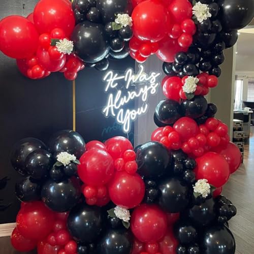 Image of Red Balloons 12 inch, Red 50pcs Party Balloons | Baby Shower, Wedding, Birthday Party Decorations