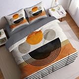 【Set Completo con Federe】: Il nostro set copripiumino include 1 copripiumino (260 x 240 cm) e 2 federe coordinate (50 x 80 cm), ideale per arredare la camera da letto con uno stile moderno e funzionale