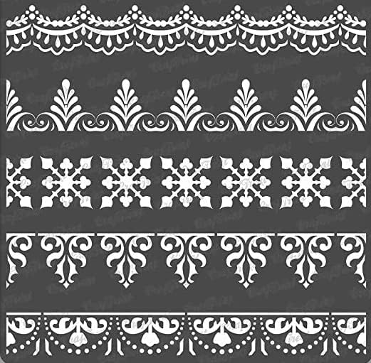 CrafTreat Ornate Wall Stencils for Painting Large Pattern Ornate