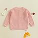 Newborn Infant Baby Girl Cardigan Button Down Knit Sweatshirt Toddler Lightweight Sweater Easter Spring Outfits (Strawberry Pink, 18-24 Months)