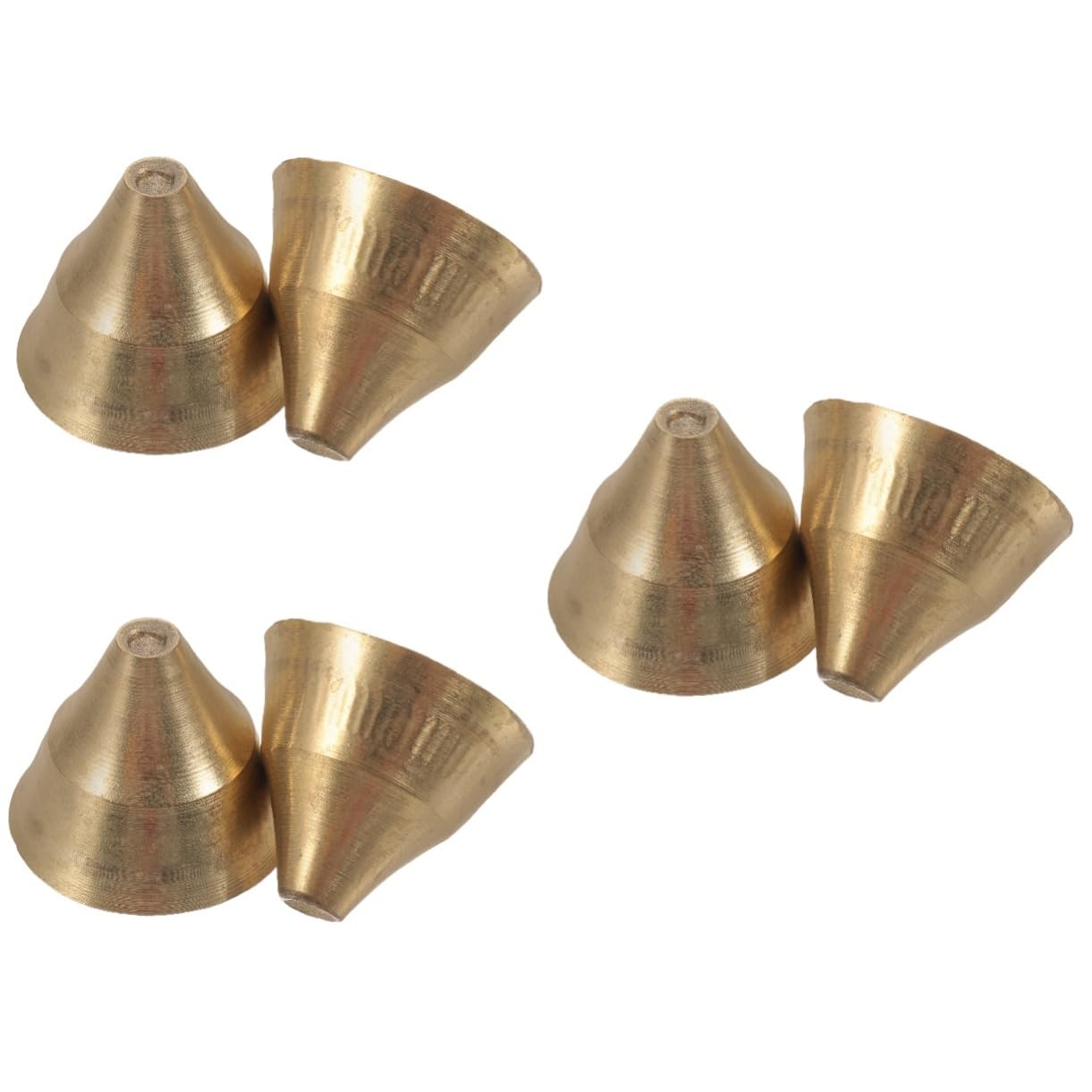 Ciieeo 3sets Traditional Bell Ethnic Style Percussion Instrument for Rhythm Meditation and Religious Use Lightweight Rich Sound Easy to Play 2pcs*3