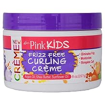 Lusters Pink Kids Frizz Free Curling Creme, 8 Ounce Made with Argan Oil, Shea Butter and Sunflower Oil.