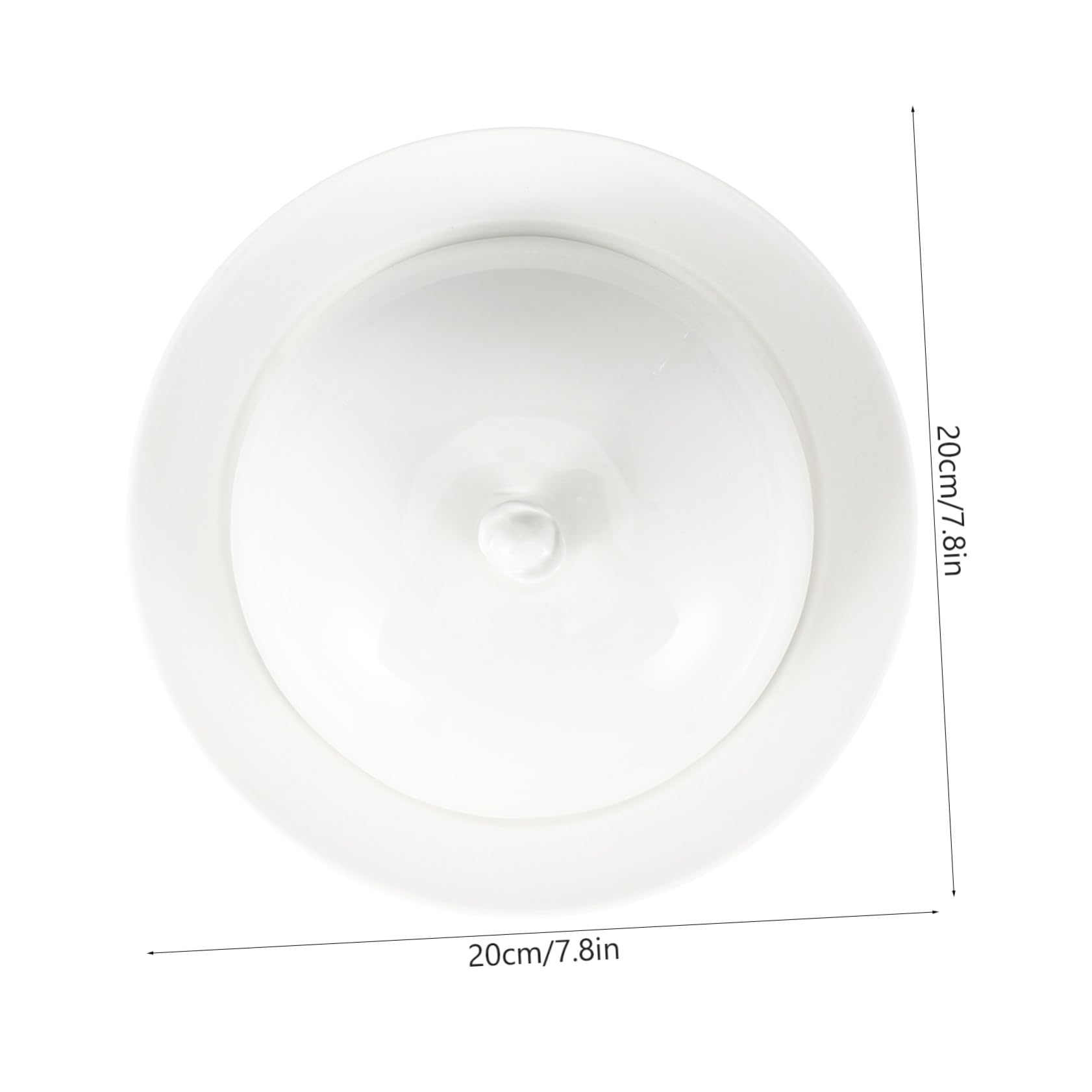 Keramikplatte mit Glatten Kanten Weiße Servierplatte aus Keramik und Langer mit Deckel und Langer für Steak und Snacks für Restaurant und Hotelgebrauch