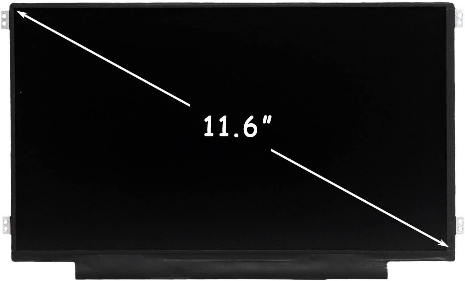 Screen Replacement for HP Chromebook 11 G3 G4 G4 EE G5 G6 G7 G9 EE 11A G8 EE, ProBook 11 G2, Stream 11 Pro G3, 11A-NB 11A-NA 11-Y 11-V 11-AH LCD Display 11.6" HD (Right&Left Mounting brakets)