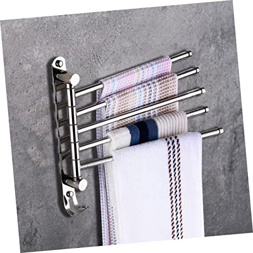 Porte-serviettes pivotant à barres mobiles DOITOOL pour un séchage rapide du linge