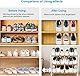 UrMsun 10 Stück Schuhschlitz-Organizer verstellbarer Schuhstapler, platzsparend, Doppelstock-Schuhregal, Schuhhalter für die Organisation im Schrank, Organizadores de zapatos, Weiß