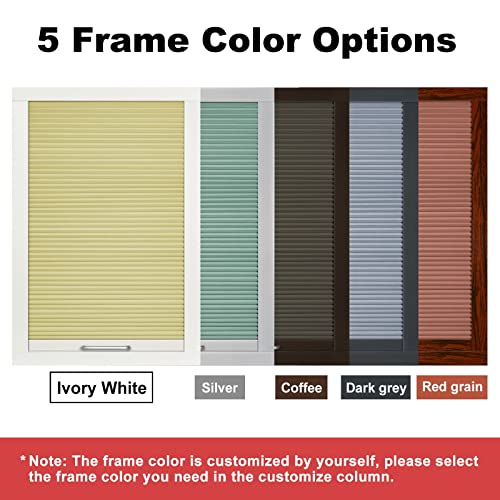 Milin Skylight Shades, Skylight Blinds, Cordless Cellular Shades, Blinds For Windows, Window Shades Suitable For Roof Inclined Plane Room Windows - Custom Cut To Size, 100% Blackout Navy Blue #TOP7