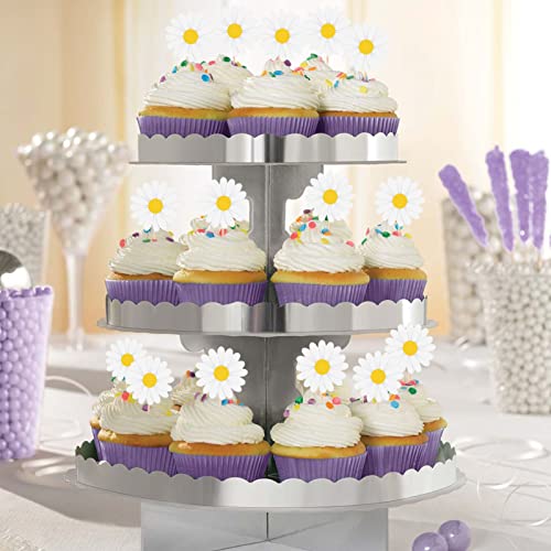 Cadeya 50 Pcs Daisy Cupcake Toppers, Daisy Flower Cake Topper For Birthday, Baby Shower, Wedding, Groovy Party, Daisy Party Decorations Supplies #TOP4