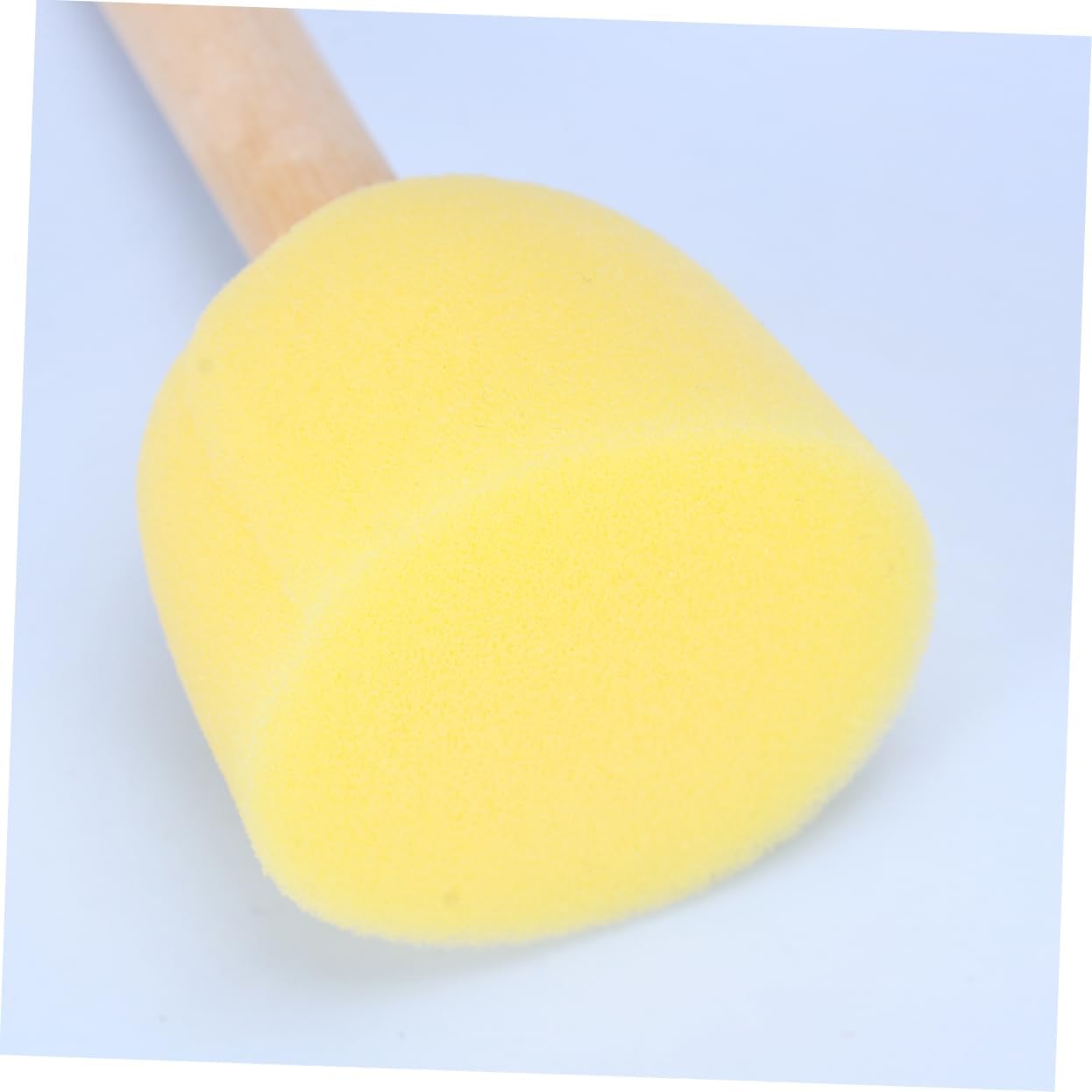 15Pcs Wooden Handle Sponge Painting Brush Set DIY Painting Accessories for Graffiti and Arts Crafts for Creative Projects and Hands Activities