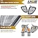 USR DEPO 01-04 Tacoma Corner Lights - Chrome Trim Turn Signal Lamps Set Compatible with 2001-2004 Toyota Tacoma Pickup Truck All Models Including PreRunner and TRD (Clear Lens w/2 Amber Bulbs/Socket)