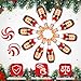 Halloscume 12 Pcs 7.8 in Christmas Bowling Party Game Gift for Kids Family Nutcracker Bowling Set 10 Soft Foam Pins 2 Balls for Kids Toddler Family Indoor Outdoor Christmas Winter Holiday Party