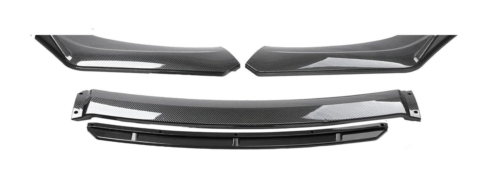 Spoiler Avant Audi A4 S4 Quattro Diffuseur et Ailerons Effet Carbone