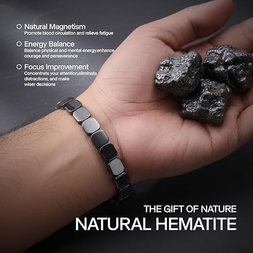 Pulsera de Hematita para Hombre miniatura 4