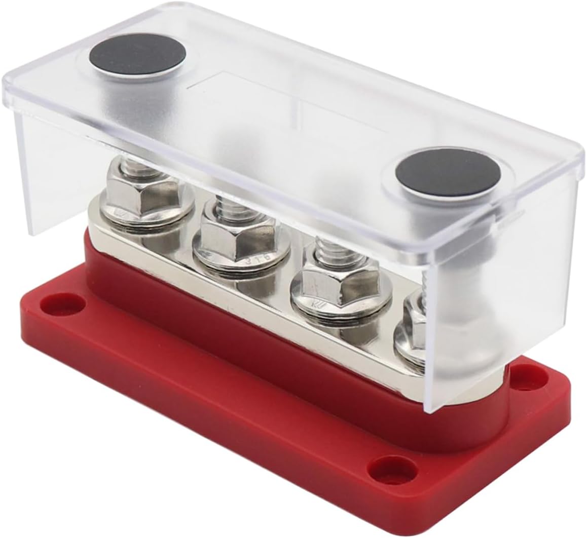 GLEAVI 300a Terminal Bus Bar Distribution Block for Automotive and Use Lightweight Easy to Install Electrical Bus Bar Strip for Rvs Trucks and Boats