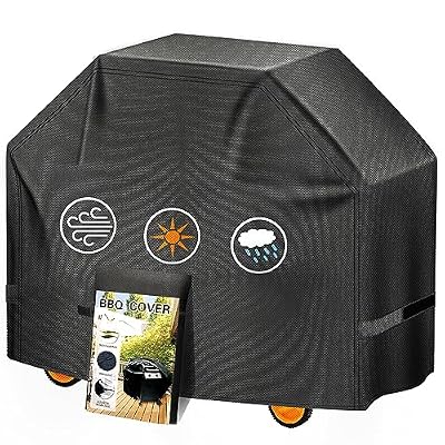 Aoretic Grill Cover, 48 inch Heavy Duty BBQ Gas Grill Cover for Outdoor Grill, Charbroil Grill Cover Barbecue Waterproof for Weber Char-Broil Monument, Dyna-glo Nexgrill T-Spun Polyester