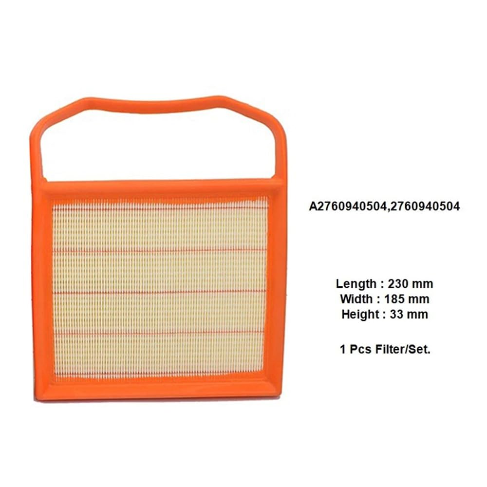 Filtr Powietrza Kabinowego dla Mercedes Benz C-Klasa W205 A205 S205 C205, Filtr powietrza A2760940504