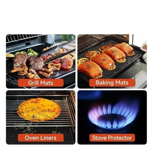 Genérico Alfombrilla Protectora Antiadherente for Horno, Apta for hornos eléctricos y de Gas, Alfombrilla for Parrilla Reutilizable Resistente al Calor(58x41cm) - imagen 6