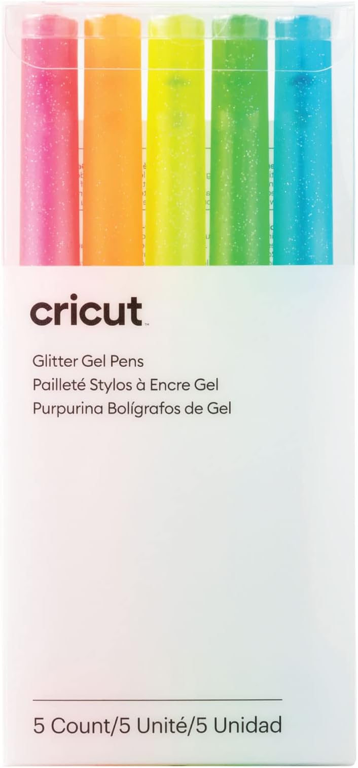 Cricut GLITTER GEL NEON PEN SET 5CT