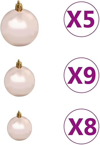 Miniatura 8 de Árbol de Navidad artificial, árbol de Navidad blanco, árbol de Navidad preiluminado, arbol de Navidad con Luces, con luces LED y juego de bolas,