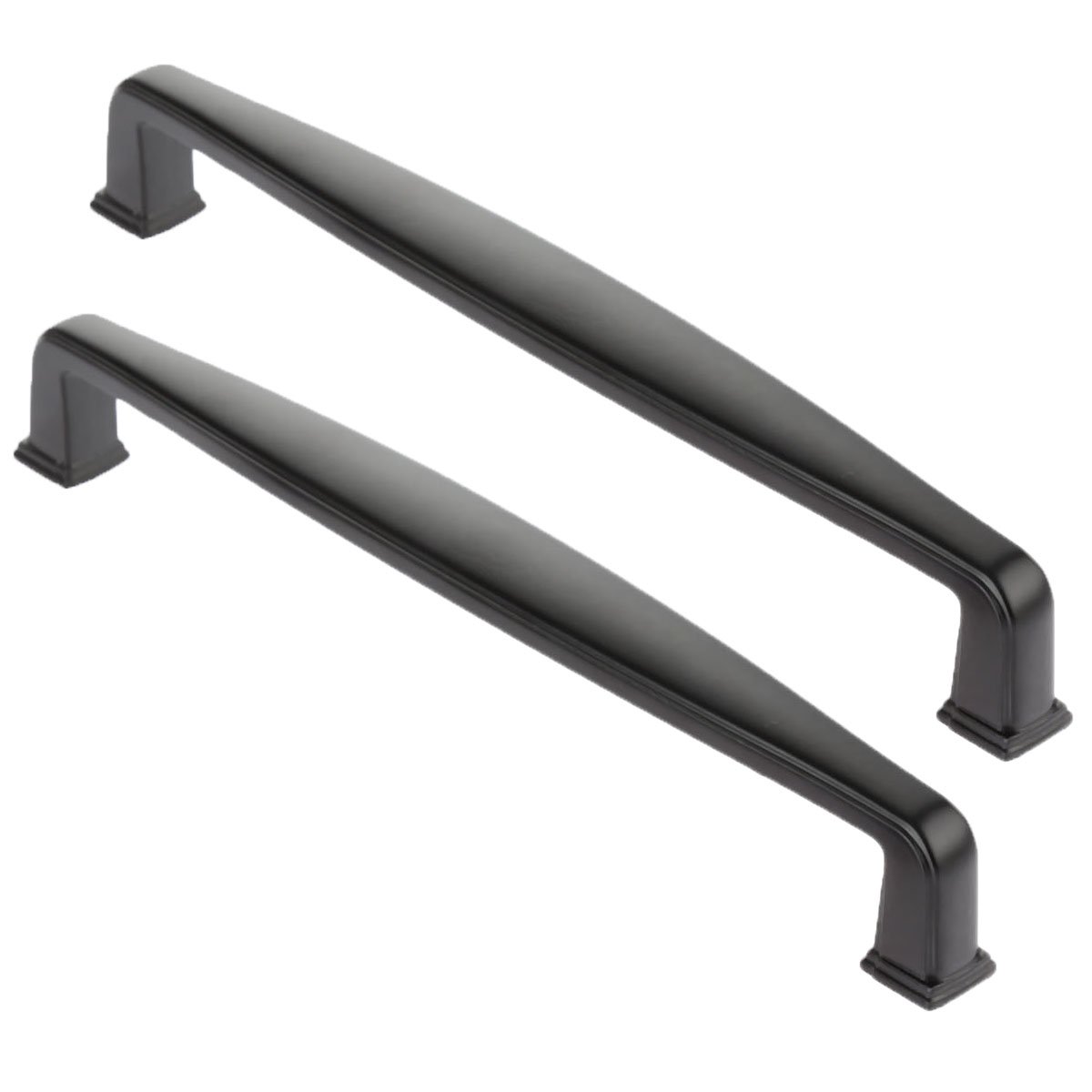 Poignée de tiroir noire entraxe 160 mm robuste pour relooker une armoire