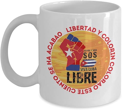 Soy Cubano - cafecito y aroma de Cuba taza de café - Patria y Libertad