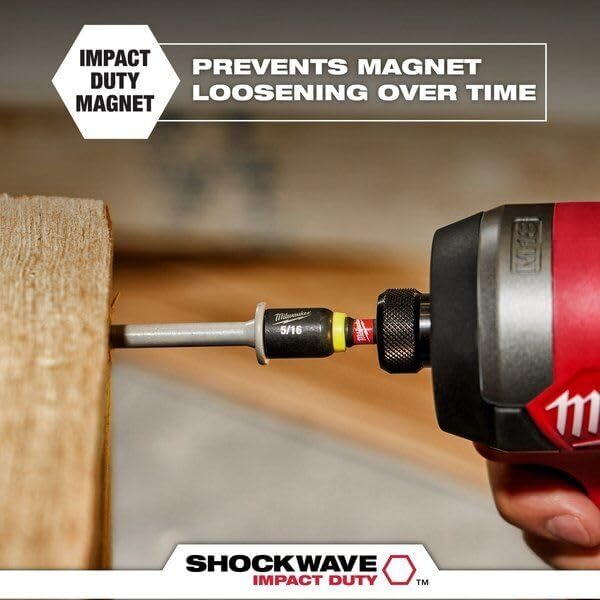 for Milwaukee 49-66-4582 1/4 in. X 6 in. Shockwave Impact Duty Magnetic Nut