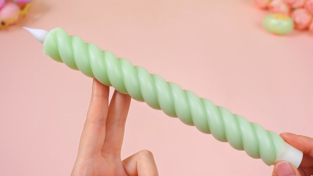 Image of Baquler 6 Pcs Pastel Flameless Taper Candle Twisted 9.65 in Boho Colorful Taper Candles Battery Operated Pastel Spiral Candlestick LED for Spring Wedding Birthday Home Party Holiday Dinner Fireplace
