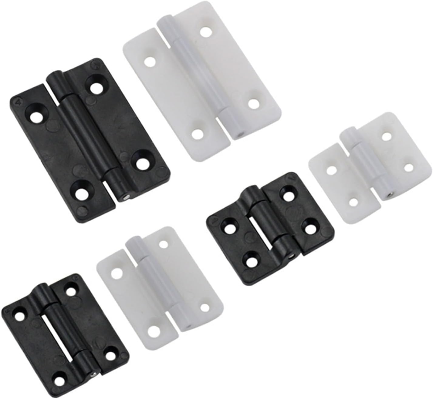 Black Plastic Torque Hinge Folding Industrial 1Pcs(Black-0.15N.m)