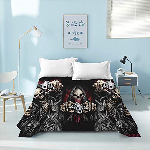 Housse de couette crâne style gothique chic pour relooker une chambre d'ado