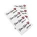 Gue Customized 100 Pack Clear Sticker Labels for Lip Gloss and Lipstick - DIY Personalized Cosmetic Labels (48x17mm)