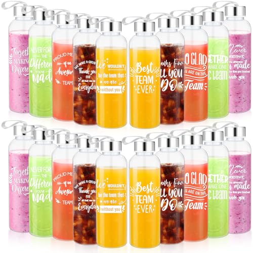 Skybooly 20 Pcs Graduation Water Bottles Bulk, 17 oz Reusable Bottles with Lids & Straps, Class of 2026 Congrats Grad Party Favors, End of School Year Student Gifts from Teacher(Mixed Style)