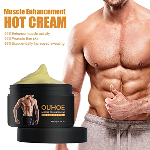 Hot Cream For Abdominal Fat Burner - Fat Burning Cream For The Abdomen,Cellulite Creams Tightens Muscles,Slimming Enhancer Workout Coconut Body Cream For Weight Loss For Men - 50G #TOP1
