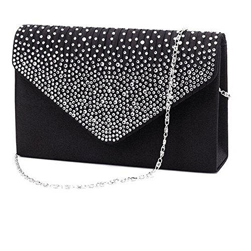 Cerradura de vaso para bolsas latón antiguo fiesta de satén grande bolso de mujer bolso de noche bolso de noche sobre bolsa de diamantes bolsa perros bolsas vajilla, Negro , Einheitsgröße Cerradura de vaso para bolsas latón antiguo fiesta de satén grande bolso de mujer bolso de noche bolso de noche sobre bolsa de diamantes bolsa perros bolsas vajilla, Negro , Einheitsgröße