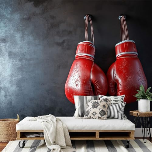 Dlerflovr Boxhandschuhe 3D Fototapete 150x105cm