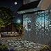 Hapjoy Hanging Solar Lights Outdoor Garden Decor Solar Lantern Waterproof Plastic Moroccan Outdoor Decorations for Patio Pathway Yard Backyard Garden Decorative (1, Black)