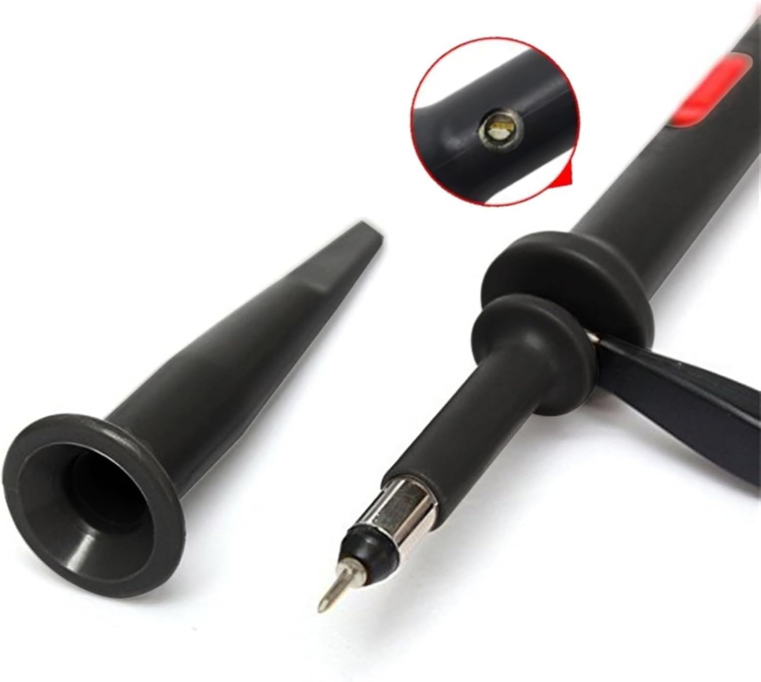 P7200 200MHz Oscilloscope Probe X1/X10 BNC Protective Cap Scope Probe DC-200MHz with Color Rings