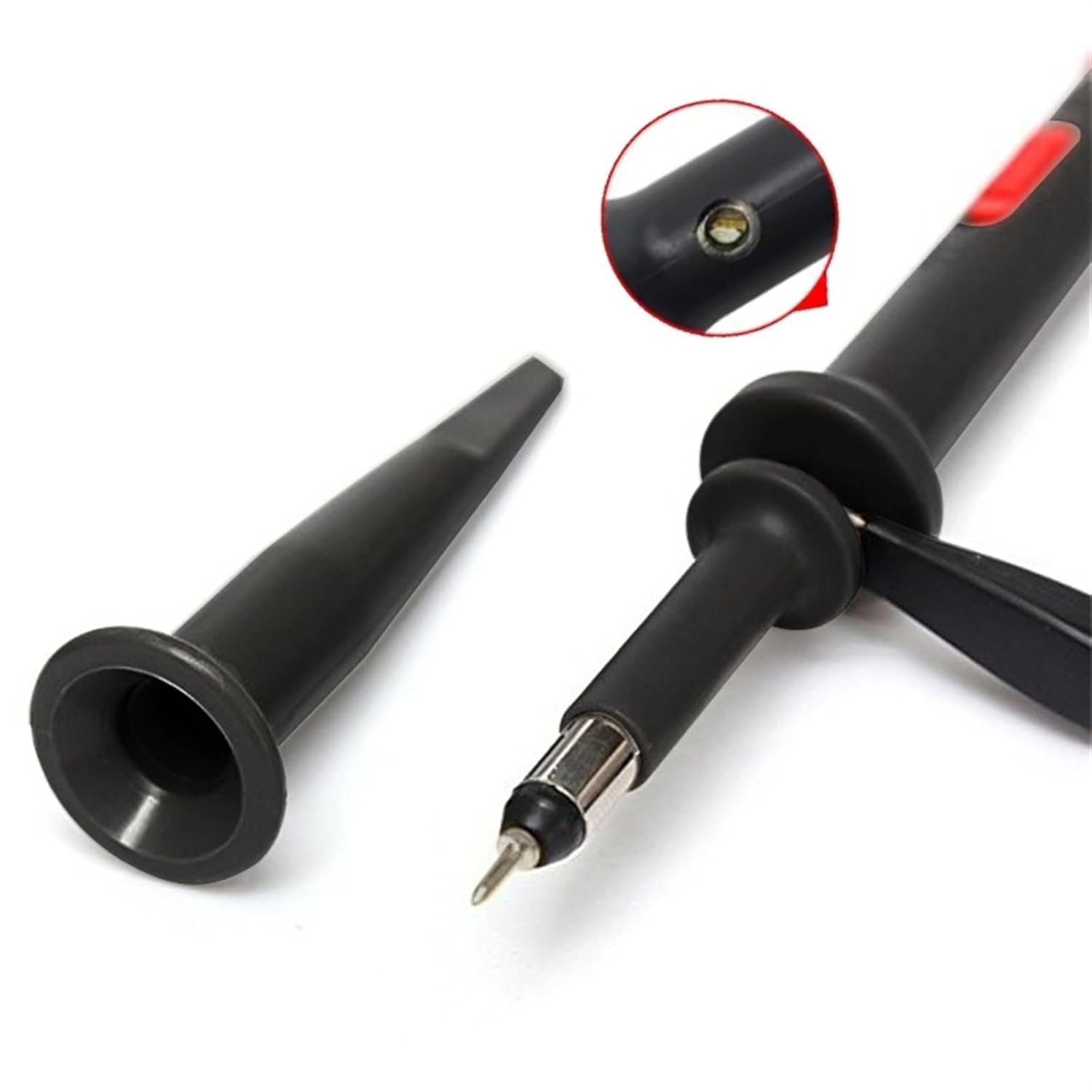 P7200 200MHz Oscilloscope Probe X1/X10 BNC Protective Cap Scope Probe DC-200MHz with Color Rings