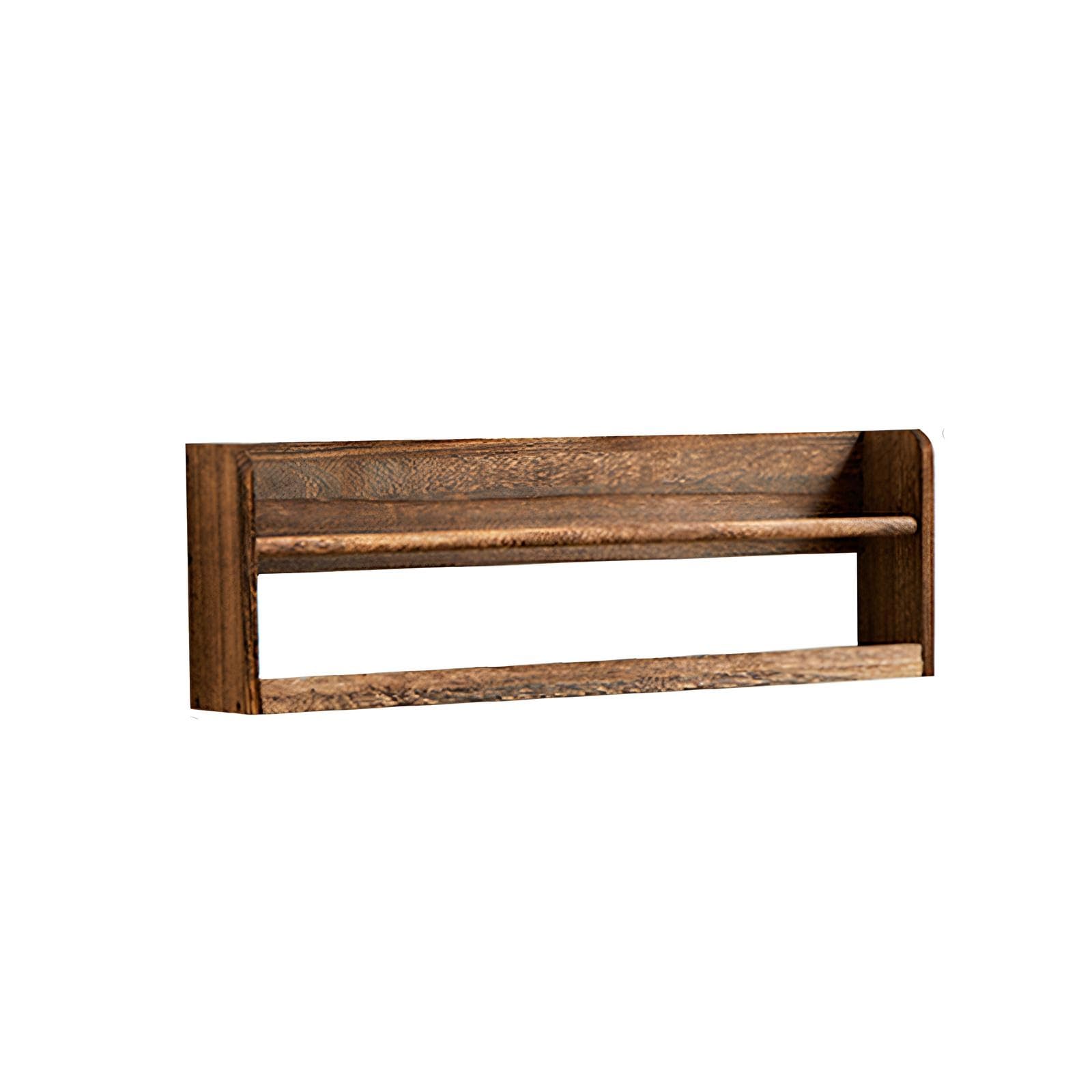 Baldas Pared Funcionales - Estantes Flotantes para Libros - Estanteria Pared para Discos Vinilos - Usando El Proceso De Carbonización, para Libros, Álbum De Fotos, Decoración(60 * 10 * 20cm)