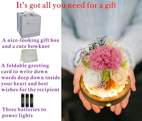 Valley of Rain & Forest Long-Lasting Real Flowers, Unique Floral Gift for You to Send Love for All Occasions, for Indoor Decoration (Pink Carnation, White & Yellow Roses arrangement)